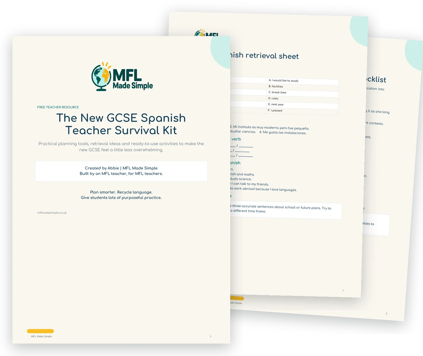 Preview of the New GCSE Spanish Teacher Survival Kit